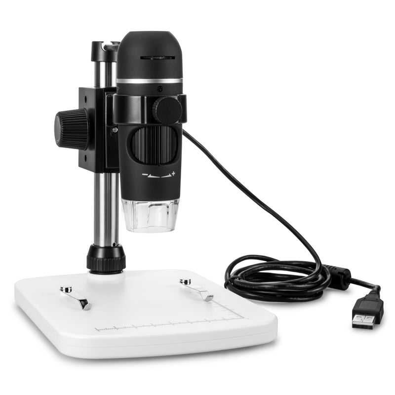 HOOKE USB5 5MPX Smart DiProgress Portable Digital Microscope with Table - 10X-200X Zoom Magnifications