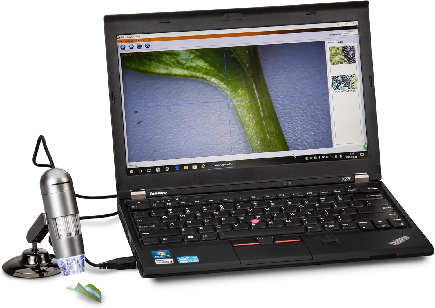 Hooke USB2 2 MPX Smart DiProgress Portable Digital Microscope - 10X-200X Zoom Magnifications