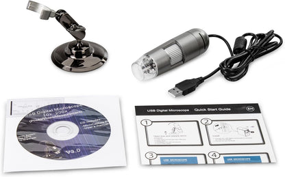 Hooke USB2 2 MPX Smart DiProgress Portable Digital Microscope - 10X-200X Zoom Magnifications