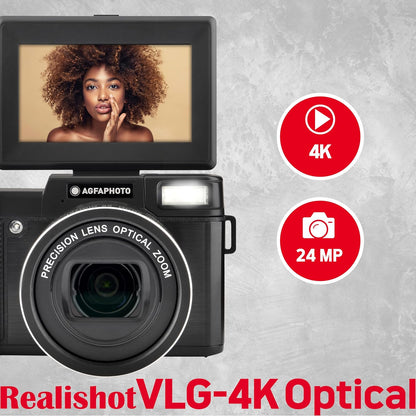 Agfaphoto - Vlogging Camera Realishot 5X Optical Zoom
