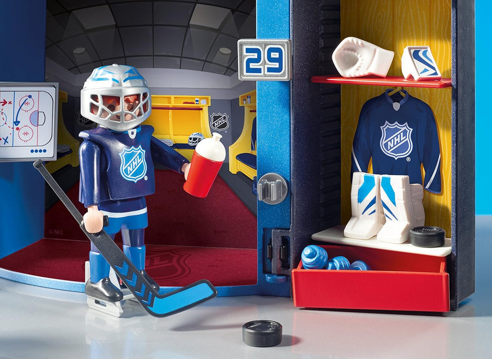 Playmobil NHL Locker Room Play Box Building Set 9176