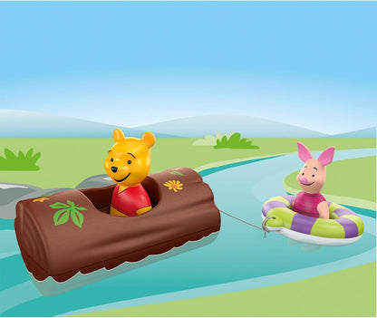 PLAYMOBIL JUNIOR | Disney | Winnie Puuhs & Ferkels Wasserabenteuer | nachhaltiges Spielzeug aus biobasierten Kunststoffen | für Kinder ab 1 Jahr | 71705