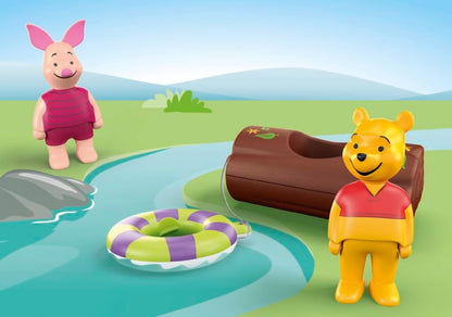 PLAYMOBIL JUNIOR | Disney | Winnie Puuhs & Ferkels Wasserabenteuer | nachhaltiges Spielzeug aus biobasierten Kunststoffen | für Kinder ab 1 Jahr | 71705