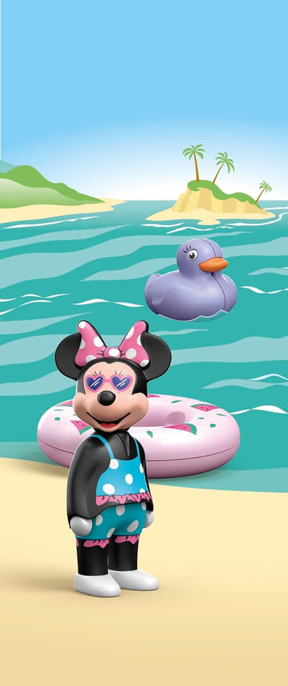 PLAYMOBIL JUNIOR | Disney | Minnie Maus' Strandausflug | nachhaltiges Spielzeug aus biobasierten Kunststoffen | für Kinder ab 1 Jahr | 71706