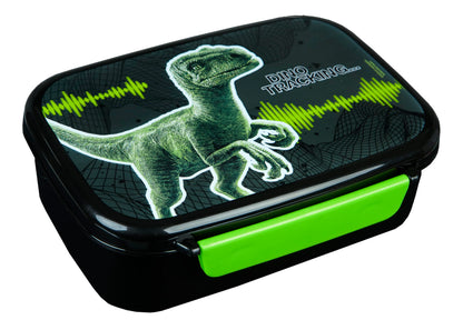 Scooli JUSP9903 Lunch Box, Plastic, Green Jurassic World
