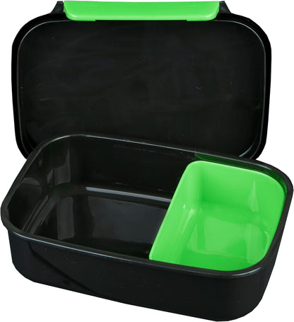 Scooli JUSP9903 Lunch Box, Plastic, Green Jurassic World