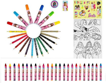 Malkoffer 51-teilig | Barbie | Kreativ-Set | Malen & Gestalten