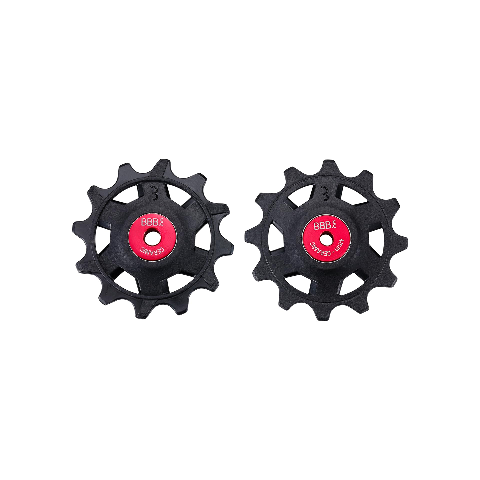BBB Cycling RollerBoys Ceramic 12T SR Pulley Wheels | SRAM Compatible | 12-speed Groupsets | High Performance Ceramic Pulley Wheels | Durable and Efficient Derailleur Jockey Wheels | BDP-20