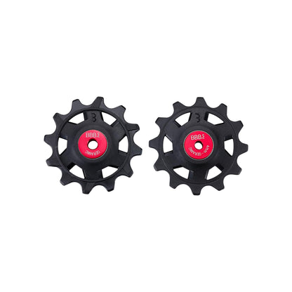 BBB Cycling RollerBoys Ceramic 12T SR Pulley Wheels | SRAM Compatible | 12-speed Groupsets | High Performance Ceramic Pulley Wheels | Durable and Efficient Derailleur Jockey Wheels | BDP-20
