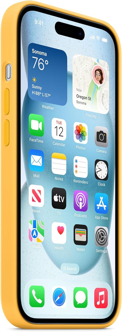 Mobile Cover Apple Yellow Iphone 15