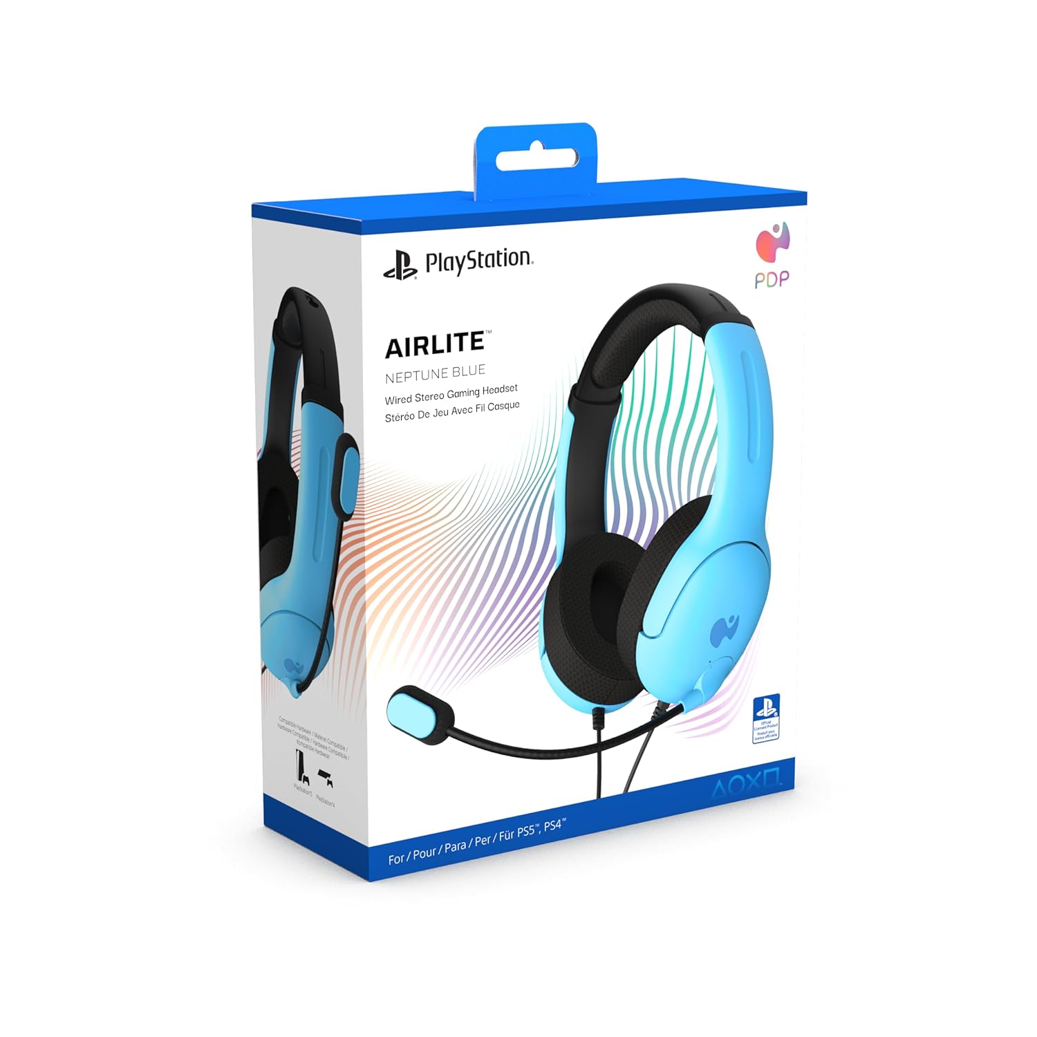 PDP PS5 AIRLITE bedrade headset Neptune Blue