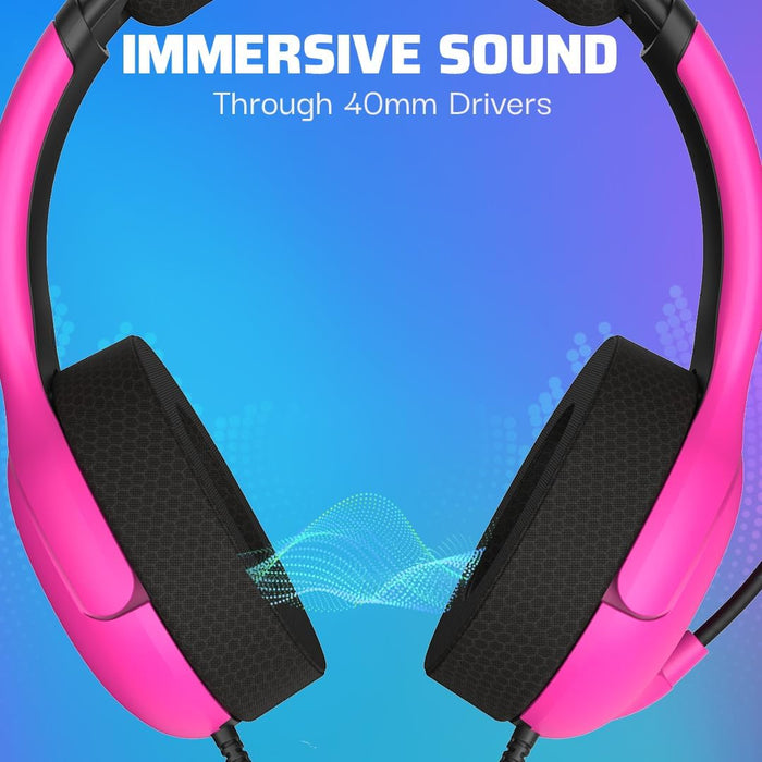 PDP PS5 AIRLITE Wired Headset Nebula Pink