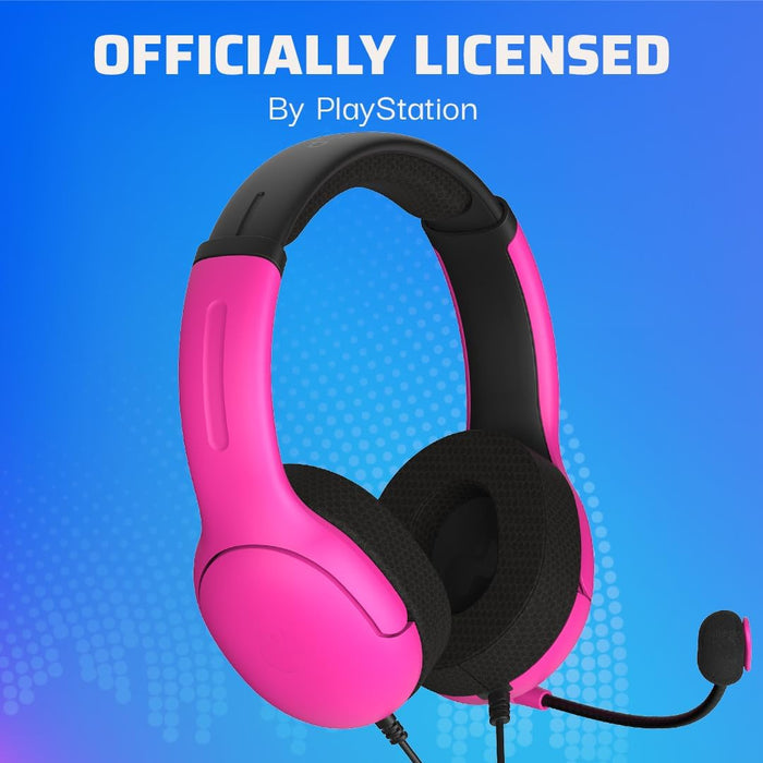 PDP PS5 AIRLITE Wired Headset Nebula Pink