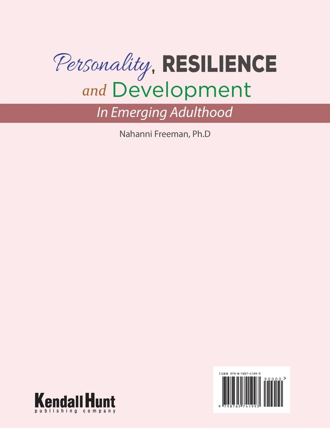 Personality, Resilience and Development in Emerging Adulthood