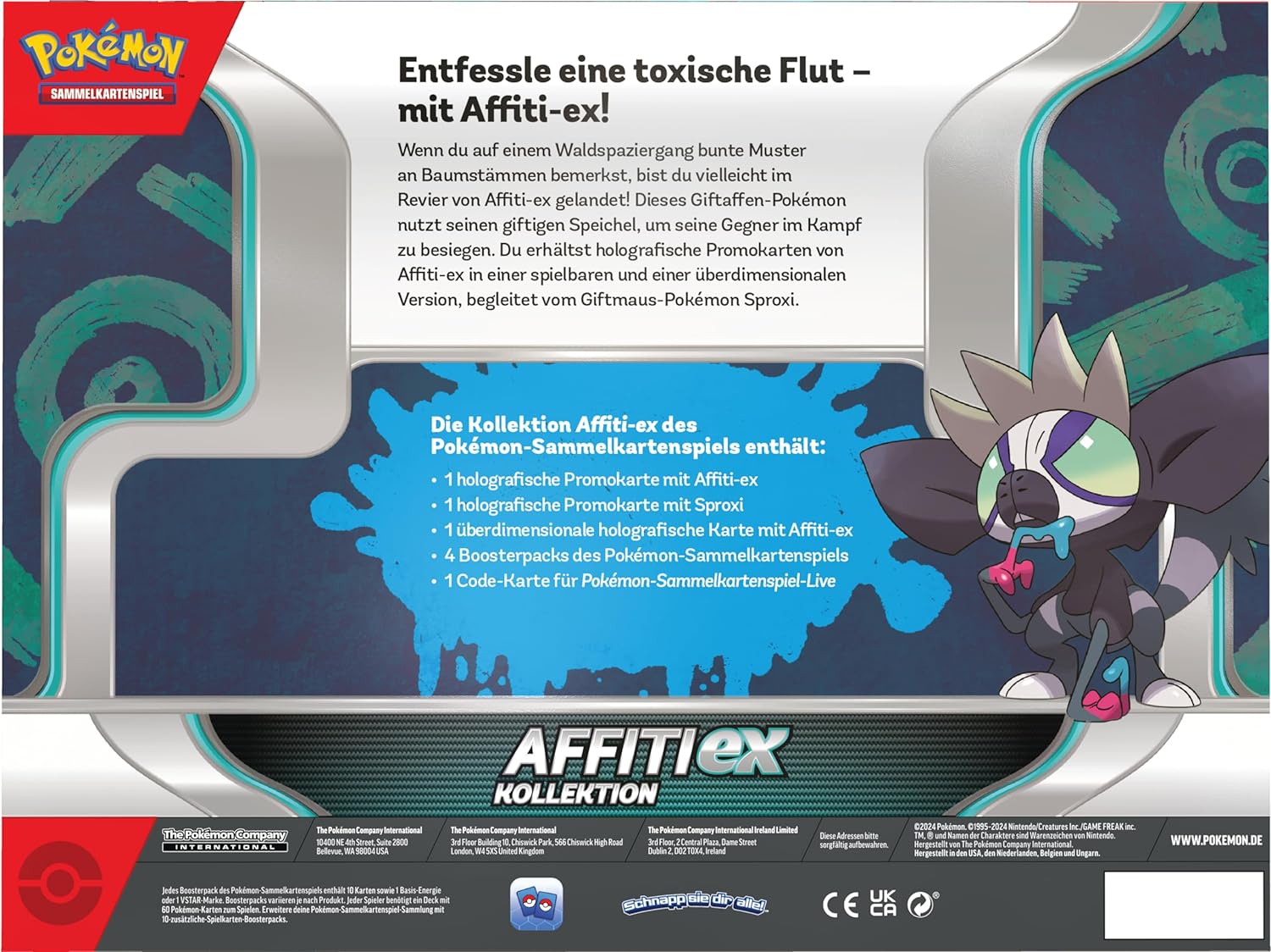 Pokémon TCG EX- Collection Affiti *ALLEMAND*