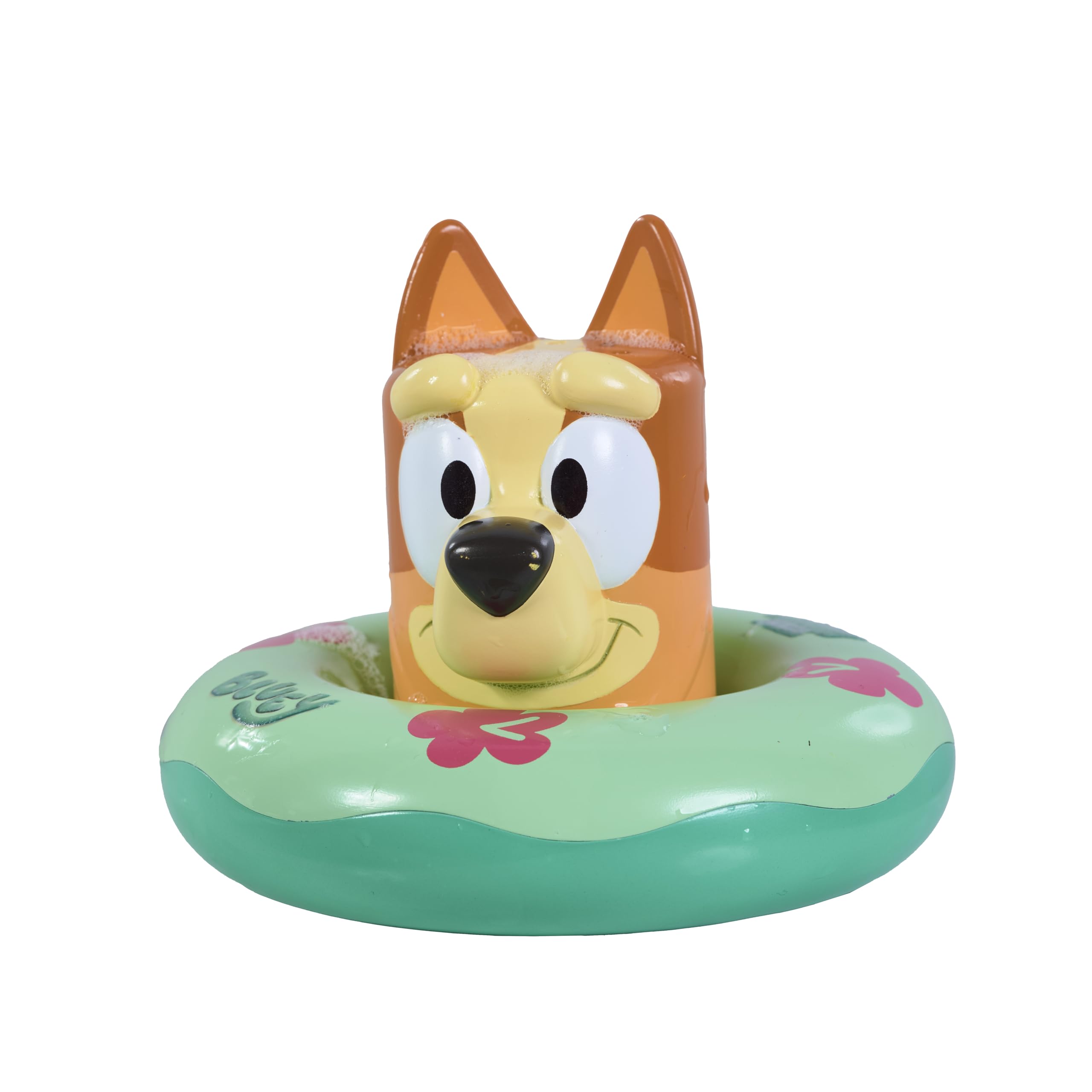 Toomies Bluey Splash and Float Bingo - Bath Toy Pourer Cup with Shower Holes and Water Wheel Toy Pool Ring- Sensory Water Toys - Officially Licensed Bluey Toys - Baby Bath Toys for +18 Months
