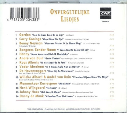 Onvergetelijke Liedjes (UK Import