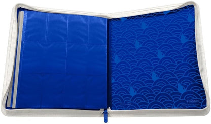 Ultra PRO - Mana 8 12-Pocket Zip PRO-Binder - Island for Magic: The Gathering, Holds & Protects 480 Standard Sized Cards, Collector's Edition Durable Trading Secure Side-Loading Pocket Binder
