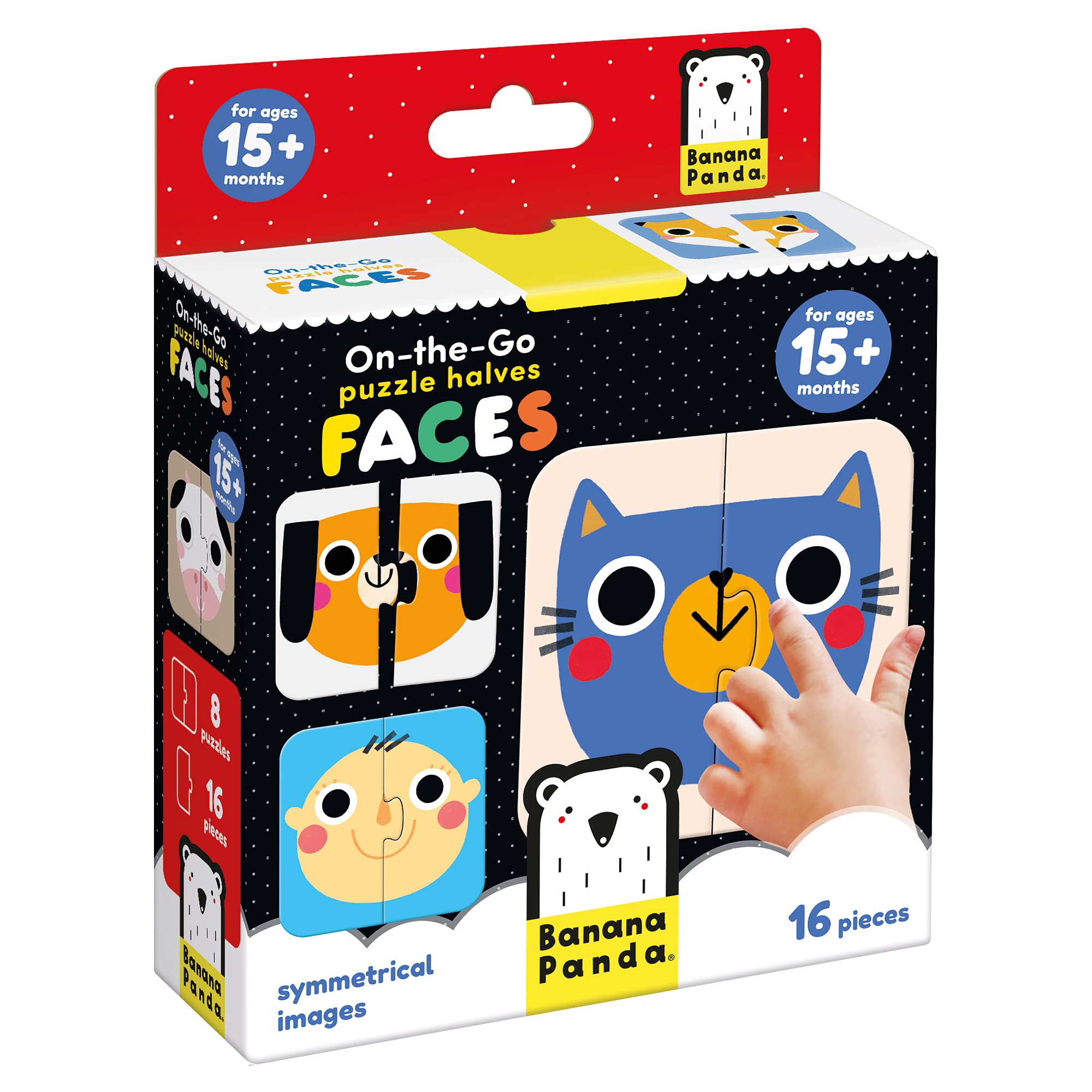 Banana Panda On-the-Go Puzzle Halbe Gesichter 15m+