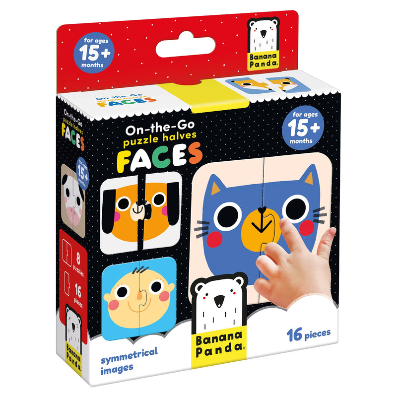 Banana Panda On-the-Go Puzzle Halbe Gesichter 15m+