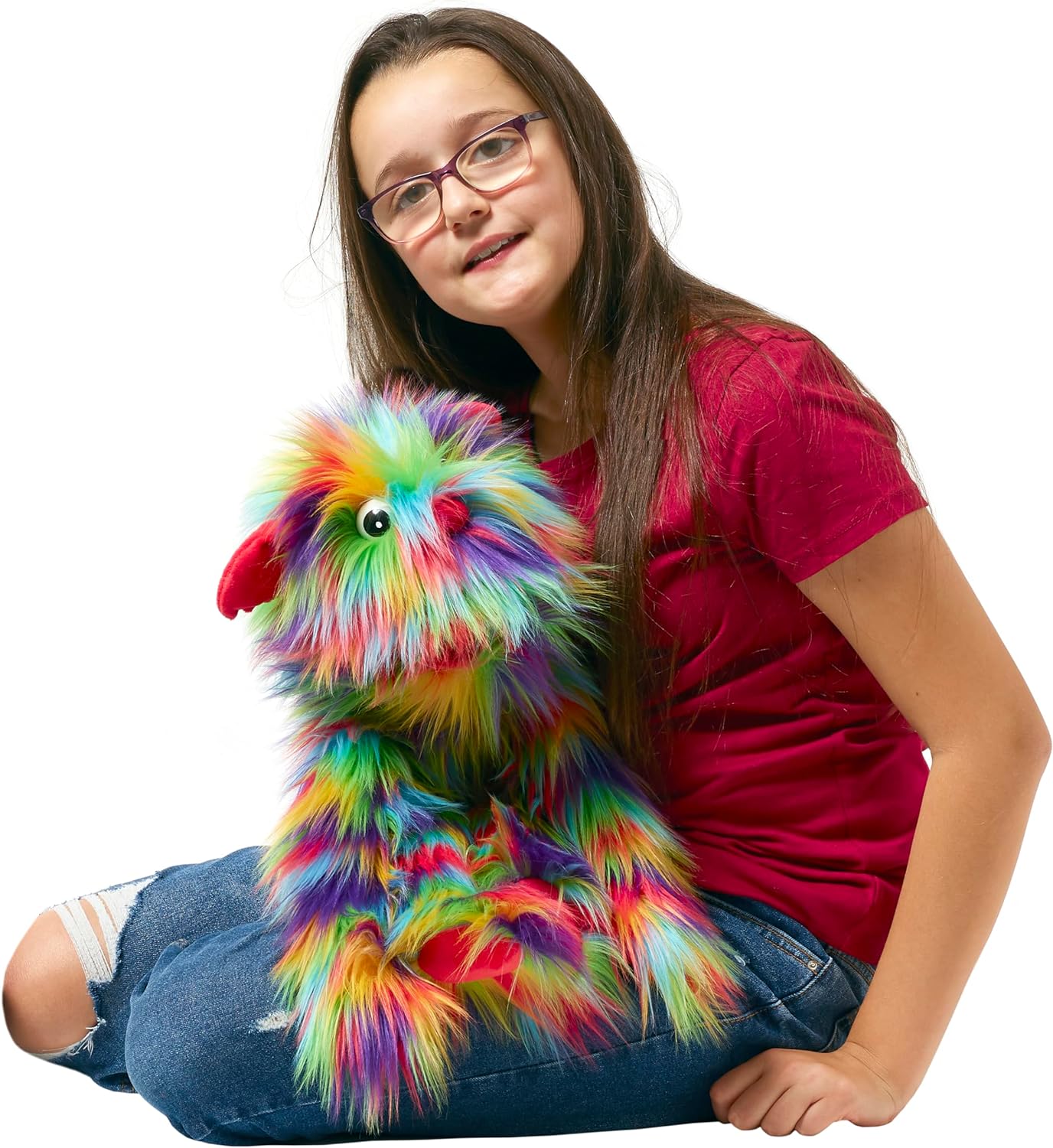 The Puppet Company - Monsters - Rainbow Monster Hand Puppet - PC007710