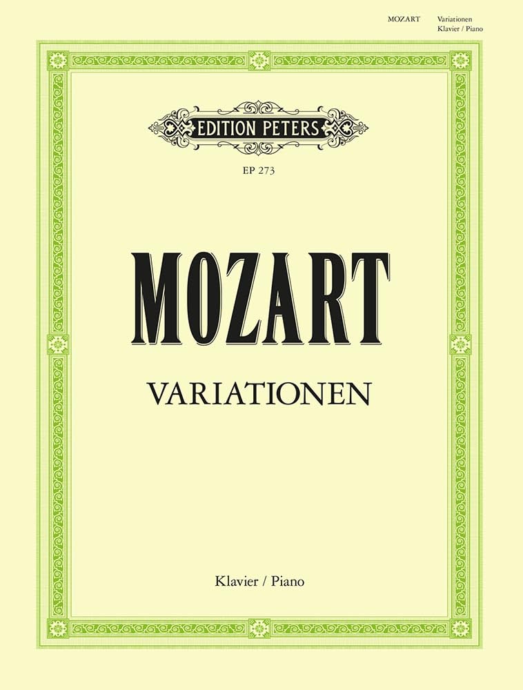 Mozart: Variations, complete (Piano Solo) (EP273)