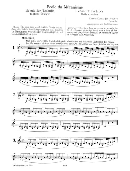 Dancla: École du Mécanisme, Op. 74 (50 Technical Studies for Violin) (EP1080)