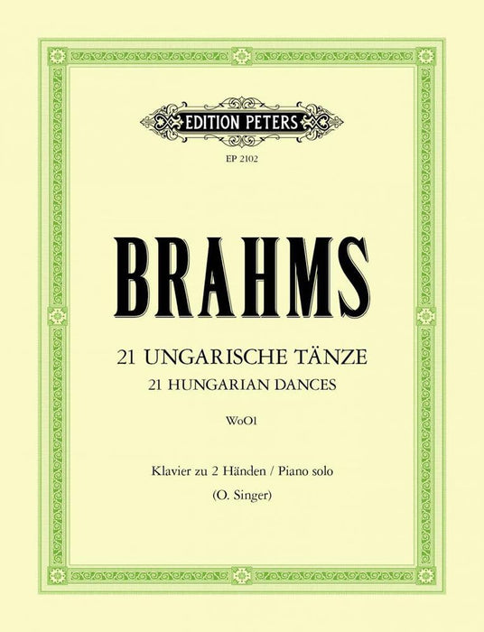 Brahms: 21 Hungarian Dances, WoO 1 (Piano Solo) (EP2102)