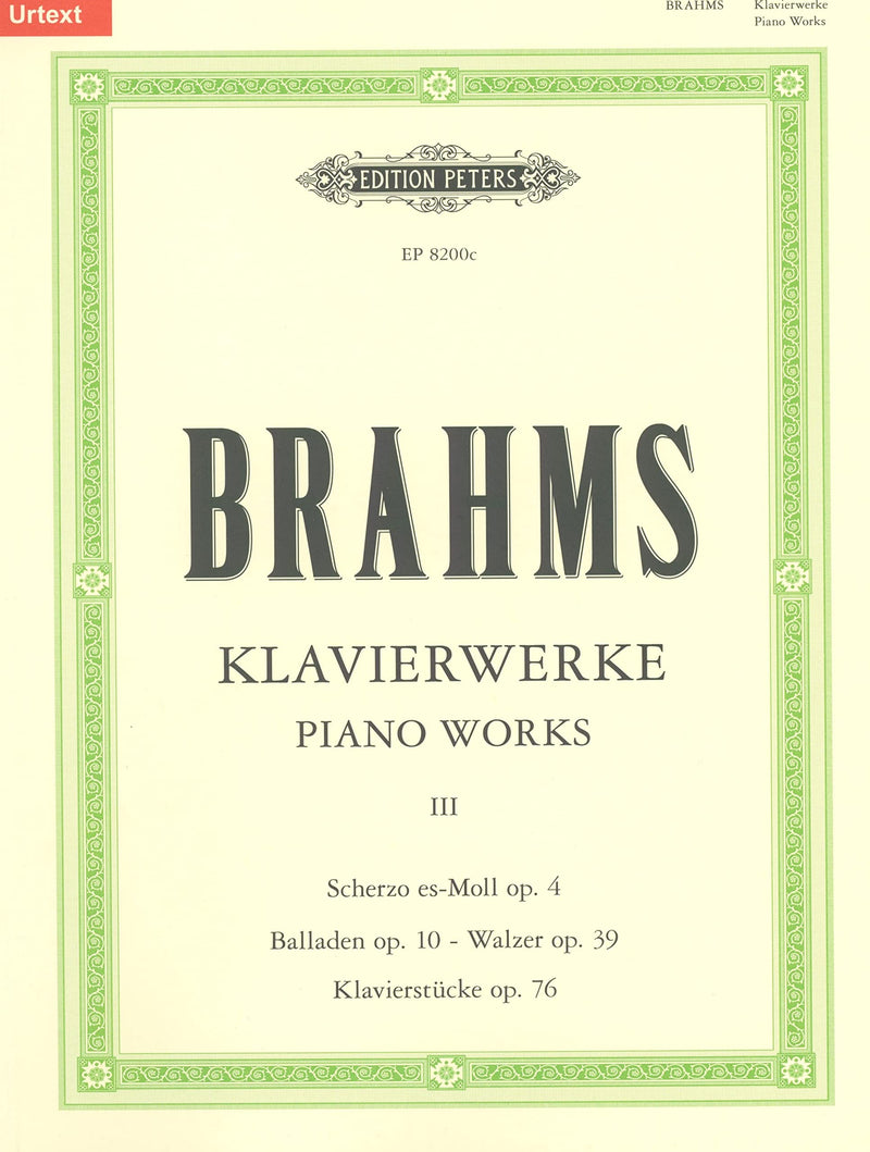 Johannes Brahms-Klavierwerke - Band 3