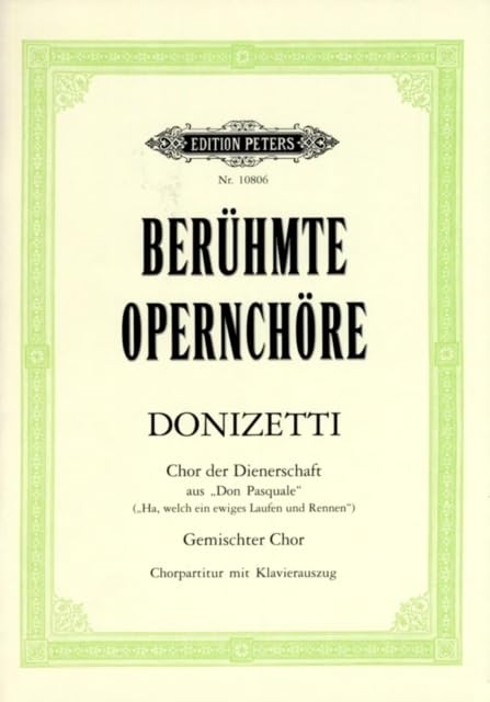 Chor Der Dienerschaft Aus Don Pasquale A
