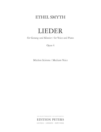 Lieder Opus 4