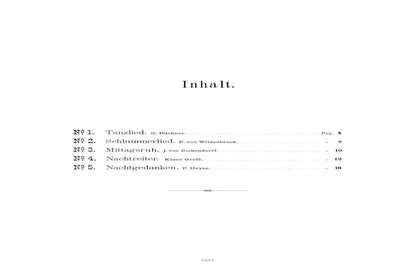 Lieder Opus 4