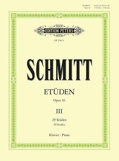 Schmitt: Preparatory for Exercises for Piano Volume 3 (EP2467C