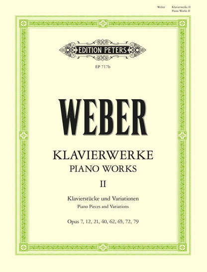 Weber: Piano Works Vol. II: Piano Pieces and Variations (EP717B)