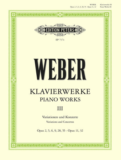 Weber: Piano Works Vol. III: Variations & Concertos (EP717C)