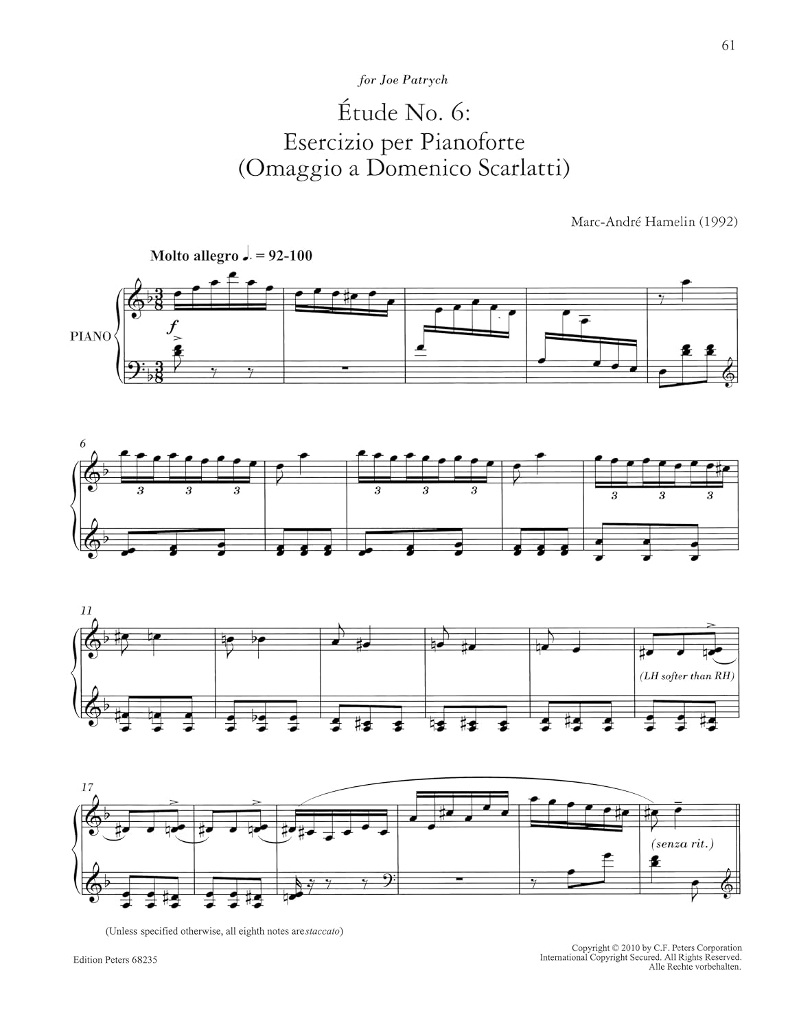 Hamelin: 12 Études for Piano in all the minor keys: Für Klavier zu zwei Händen (Edition Peters