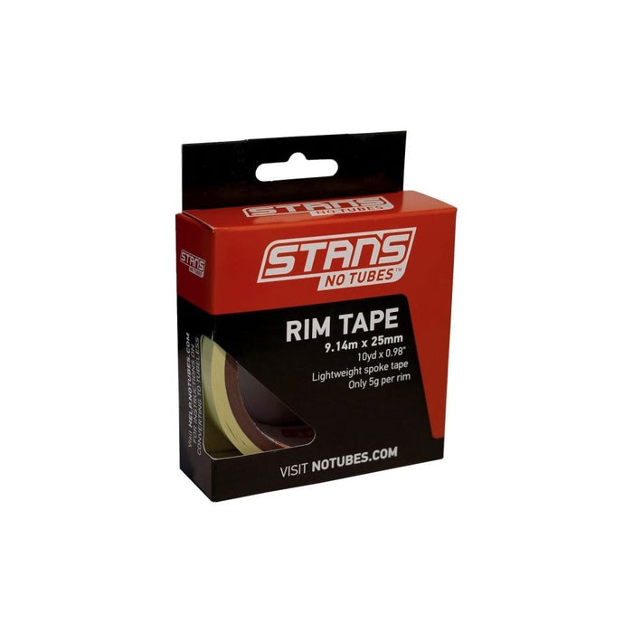 Stan's NoTubes - Tubeless Rim Tape, Lightweight, Highly Adhesive for MTB, Road and Gravel Wheels, Yellow, 10 Yards