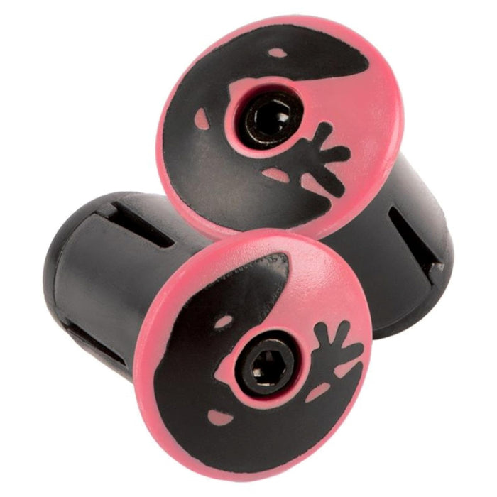 Lizard Skins - Packaged DSP Bar Tape Plugs - Neon Pink