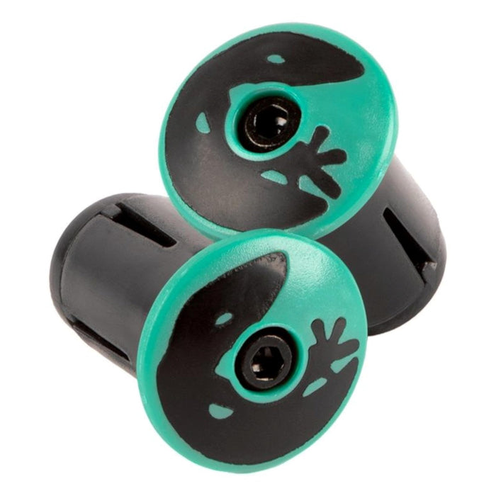 Lizard Skins - Packaged DSP Bar Tape Plugs - Celeste Green