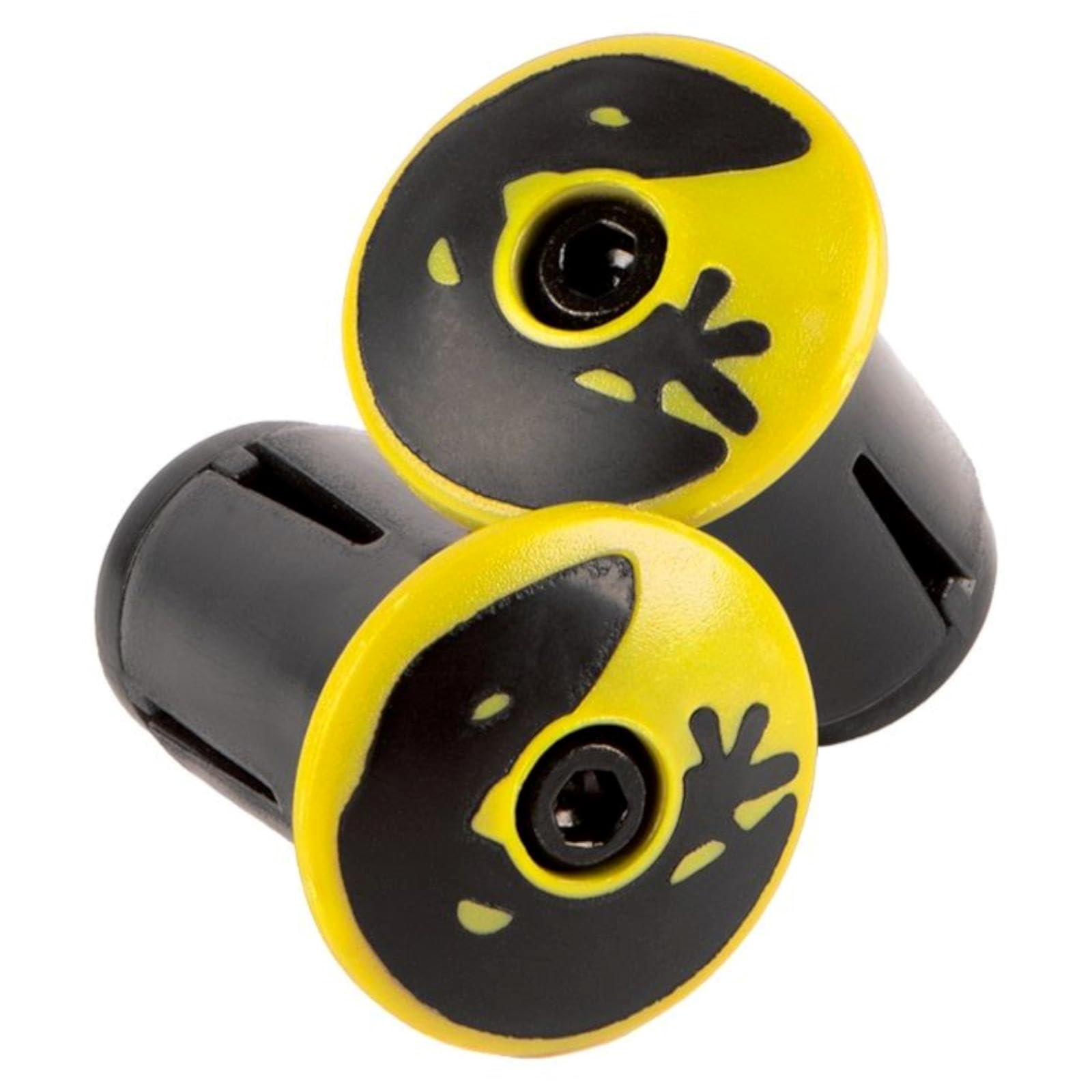 Lizard Skins - Packaged DSP Bar Tape Plugs - Viper Yellow