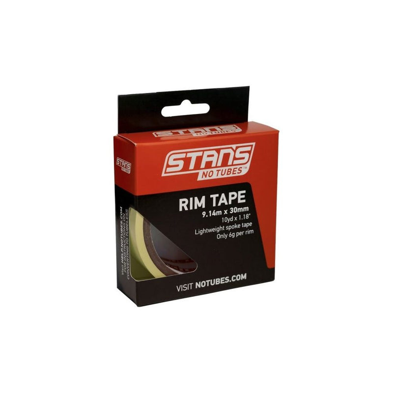 Stan's NoTubes - Tubeless Rim Tape, Lightweight, Highly Adhesive for MTB, Road and Gravel Wheels, Yellow, 10 Yards