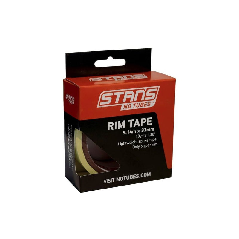 Stan's NoTubes - Tubeless Rim Tape, Lightweight, Highly Adhesive for MTB, Road and Gravel Wheels, Yellow, 10 Yards