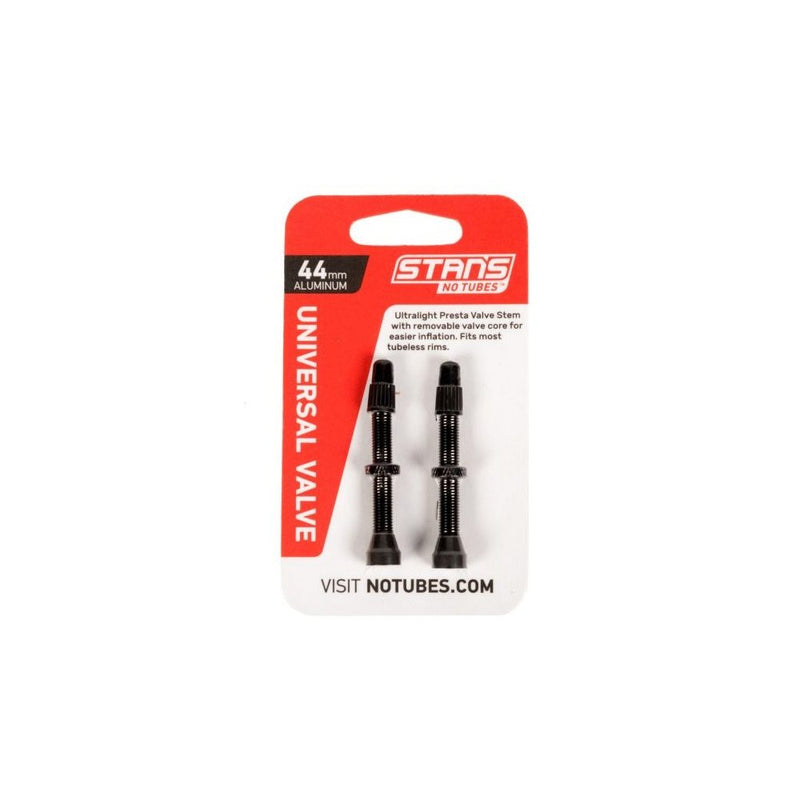 Stan's NoTubes - Universal Alloy Presta Tubeless with Removable Valve Core in (Pair