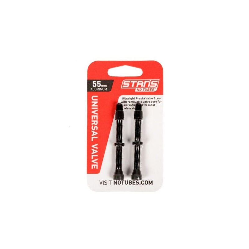 Stans NoTubes - VALVE STEM PAIR UNI AL PRESTA 55MM BLACK