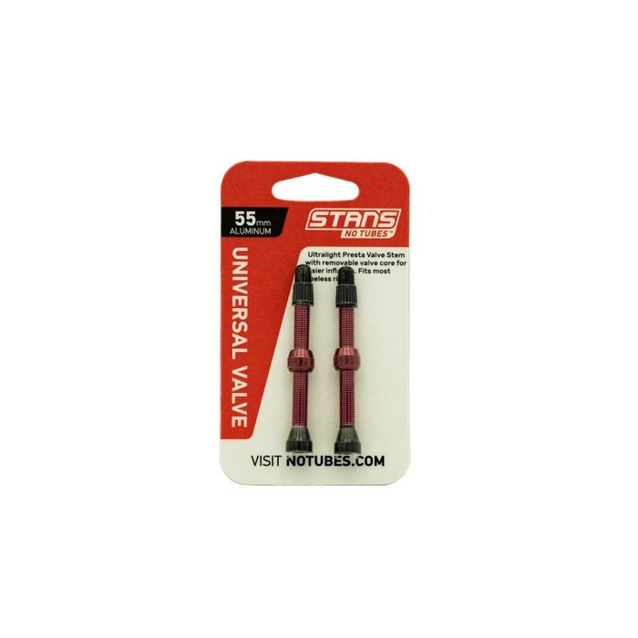 Stan's NoTubes - Universal Alloy Presta Tubeless with Removable Valve Core in (Pair