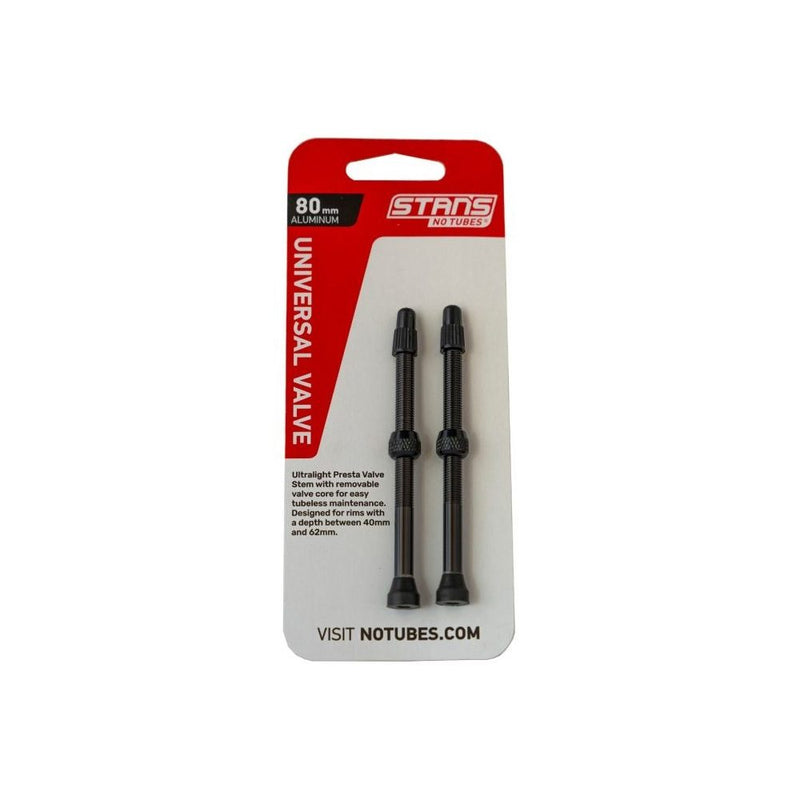 Stans NoTubes - VALVE STEM PAIR UNI AL PRESTA 100MM BLACK