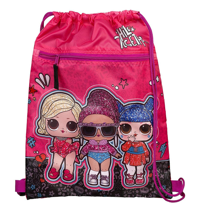 Undercover Turnbeutel mit Sicherheitsverschluss, mit Reißverschlusstasche, ca. 32 x 41 cm