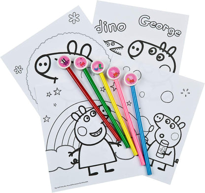 Undercover PIGP1300 Peppa Pig Kleurblok met 5 kleurpotloden