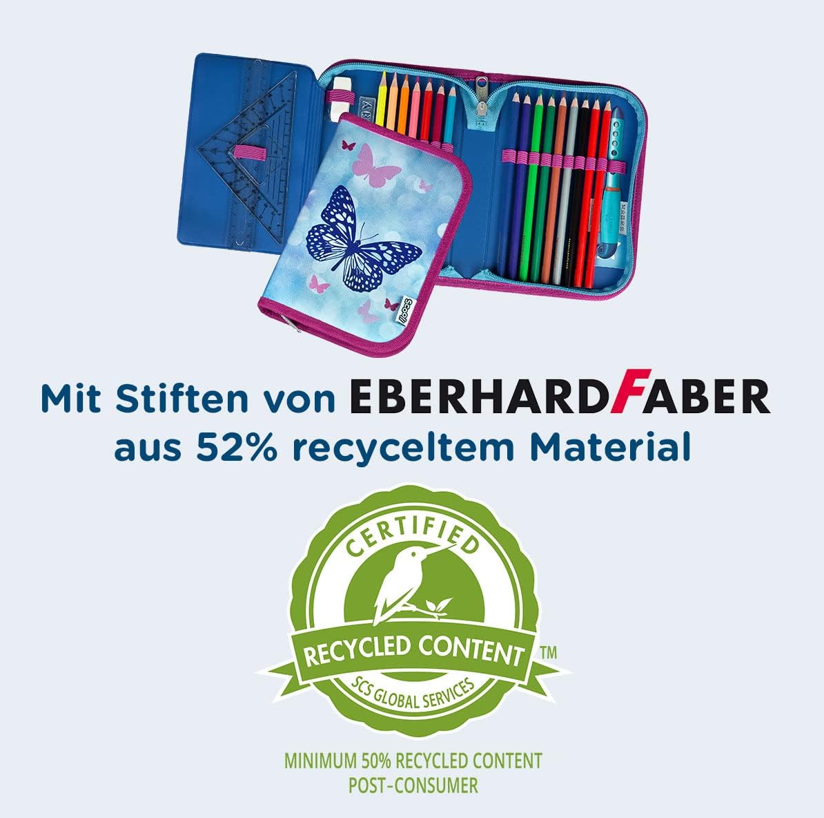 Spirit pencil case, 23 pieces.