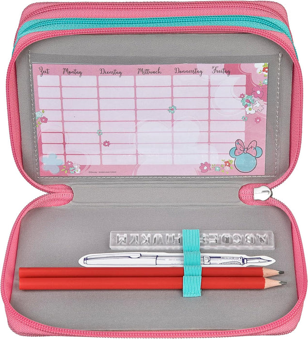 Undercover - 3-Vaks Gevulde Etui Minnie Mouse